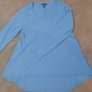 EILEEN FISHER Merino Wool Hi-Low Sweater